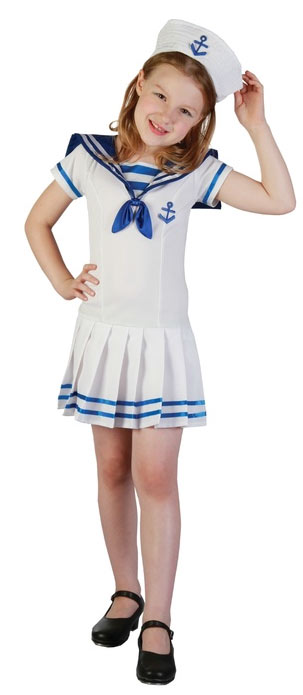Карнавальный костюм "Морячка", 2 предмета: платье, шляпа, размер L 130-140 см