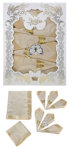 Столовый комплект "Этель" Ампир золото скатерть 150х220 см, салфетки 8шт